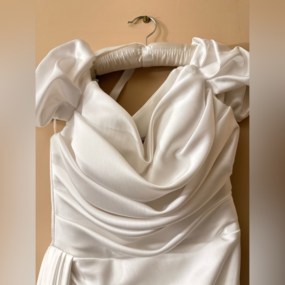 Elegant White Evening Gown